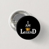 Ik Ben Legende Ronde Button 3,2 Cm (Voorkant /achterkant)