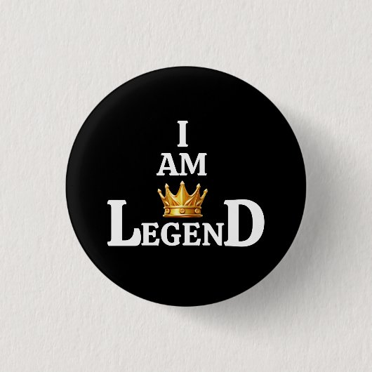 Ik Ben Legende Ronde Button 3,2 Cm (Voorkant)
