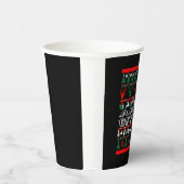 Ik ben legerofficier Kerstmis Ugly Sweater Papieren Bekers (Rechts)