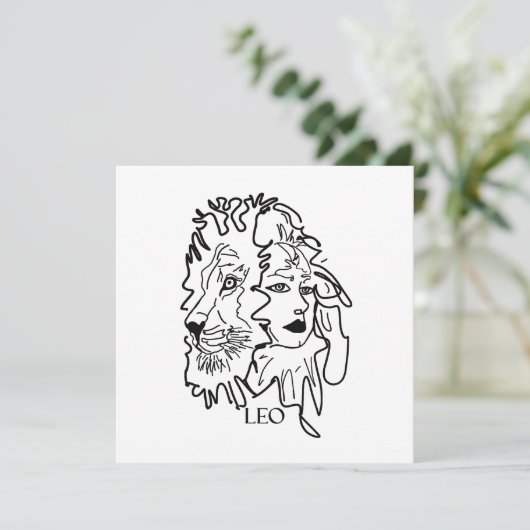 Ik ben LEO Feestdagenkaart (Staand voorkant)