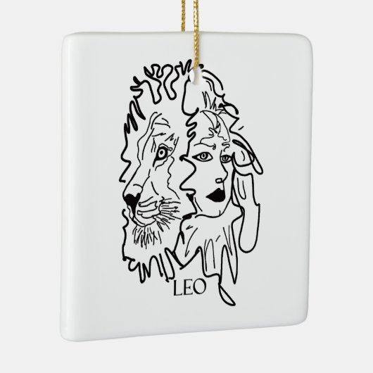 Ik ben LEO Keramisch Ornament (Rechts)