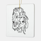 Ik ben LEO Keramisch Ornament (Links)