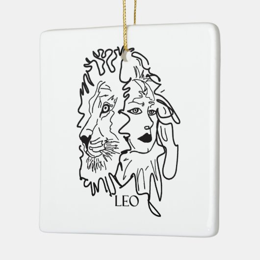 Ik ben LEO Keramisch Ornament (Links)