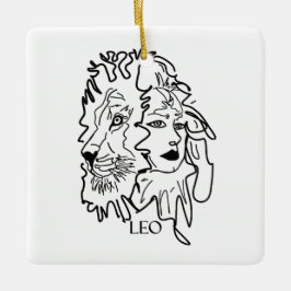 Ik ben LEO Keramisch Ornament