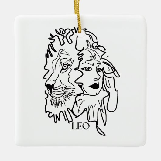 Ik ben LEO Keramisch Ornament (Voorkant)