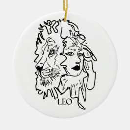 Ik ben LEO Keramisch Ornament