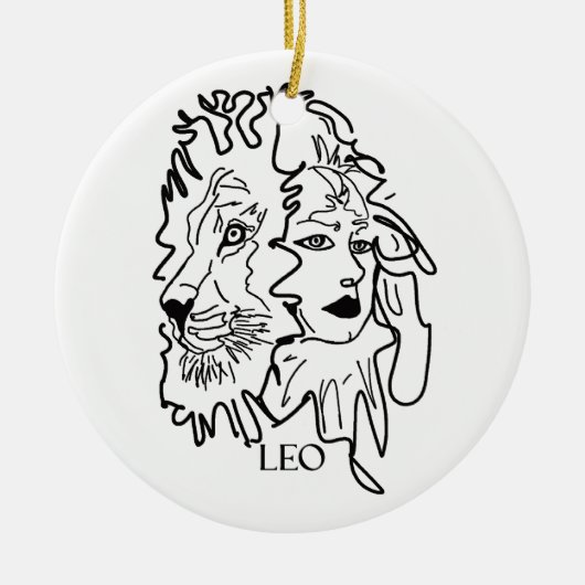 Ik ben LEO Keramisch Ornament (Voorkant)