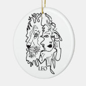 Ik ben LEO Keramisch Ornament (Links)