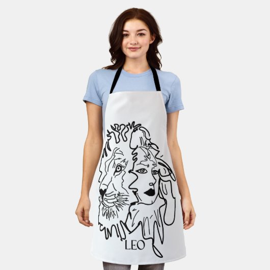 Ik ben LEO Schort (Gedragen)