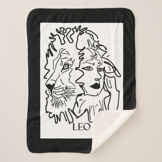 Ik ben LEO Sherpa Deken (Voorkant)