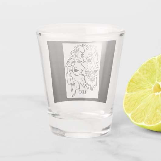 Ik ben LEO Shot Glas (Achterkant)