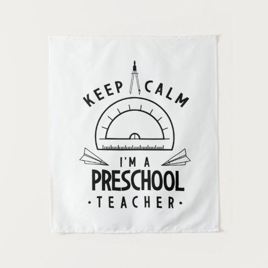 Ik ben leraar aan de kleuterschool wandkleed (Voorkant)