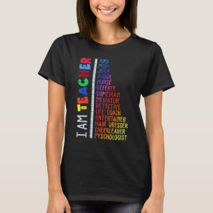 Ik ben leraar en mam Jury rechter Nurse Referee T-shirt