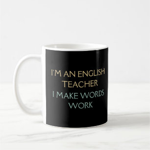 Ik ben leraar Engels   English Teacher Gift Koffiemok