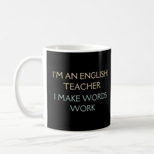 Ik ben leraar Engels | English Teacher Gift Koffiemok (Links)