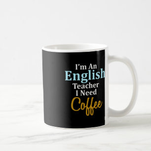 Ik ben leraar Engels Ik heb koffie leuk school nod Koffiemok