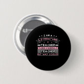 Ik ben leraar literatuur ronde button 5,7 cm (Voorkant /achterkant)