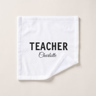 Ik ben leraar school College voeg uw naam tekst si Bad Handdoek