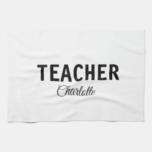 Ik ben leraar school College voeg uw naam tekst si Theedoek
