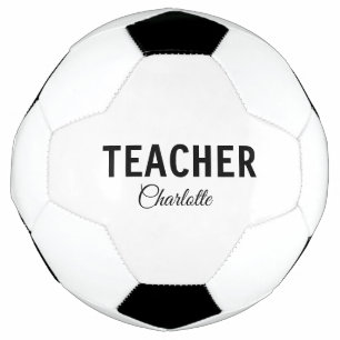 Ik ben leraar school College voeg uw naam tekst si Voetbal