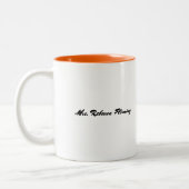 Ik ben leraar. School-kind en offerte-cadeau Tweekleurige Koffiemok (Links)