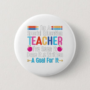 Ik ben leraar speciaal onderwijs, spED-leraar Ronde Button 5,7 Cm