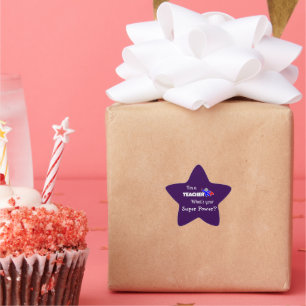 "Ik ben leraar. Wat is je superkracht?" Ster Sticker