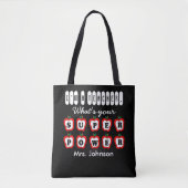 Ik ben leraar, wat is jouw Superpower? Tote Bag (Voorkant)