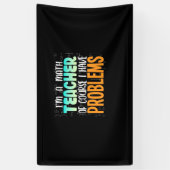 Ik ben leraar Wiskunde Spandoek (Verticaal)