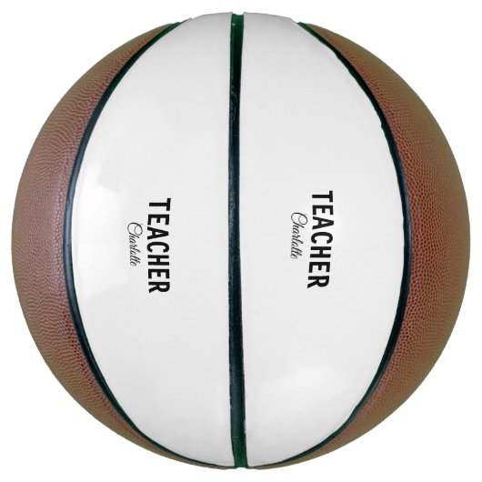 Ik ben lerarenschool Collegeadd jouw naam sms simp Basketbal (Verticaal)