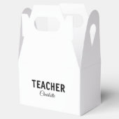 Ik ben lerarenschool Collegeadd jouw naam sms simp Bedankdoosjes (Geopend)