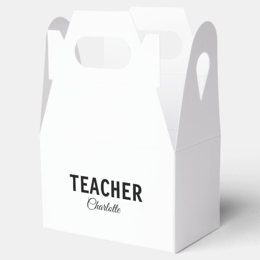 Ik ben lerarenschool Collegeadd jouw naam sms simp Bedankdoosjes (Geopend)