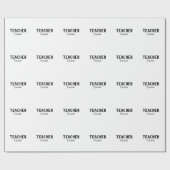 Ik ben lerarenschool Collegeadd jouw naam sms simp Cadeaupapier (Vlak)