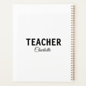 Ik ben lerarenschool Collegeadd jouw naam sms simp Planner (Achterkant)