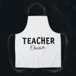 Ik ben lerarenschool Collegeadd jouw naam sms simp Schort<br><div class="desc">Sjablonen voor je beroep</div>