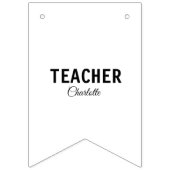 Ik ben lerarenschool Collegeadd jouw naam sms simp Vlaggetjes (Derde vlag)