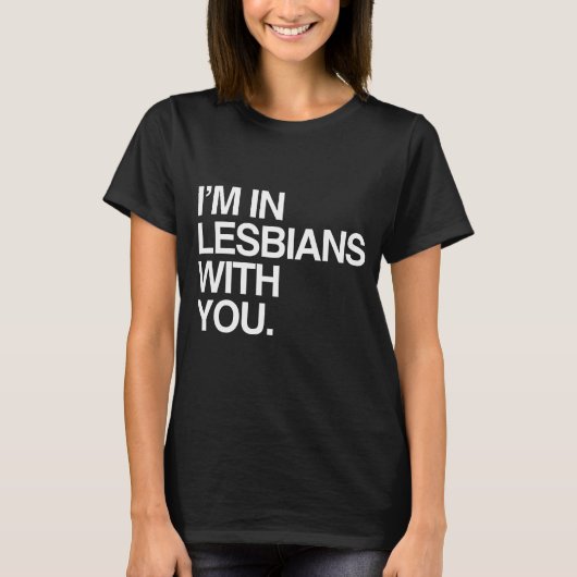 IK BEN LESBIEN VAN JE - WIT -.png T-shirt (Voorkant)