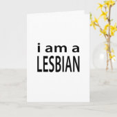 ik ben lesbisch kaart (Gele Bloem)