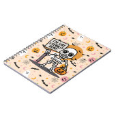 Ik ben letterlijk dood, spooktacular fun Halloween Notitieboek (Linkerzijde)