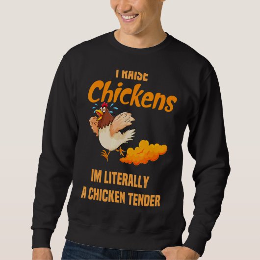 Ik ben letterlijk een kippeper. trui (Voorkant)