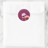 Ik ben letterlijk een Sticker (Tas)