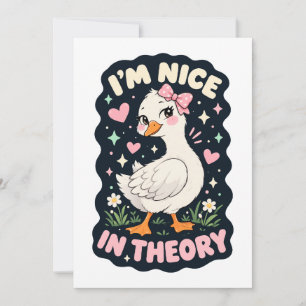 Ik ben leuk in theorie gans humor kaart