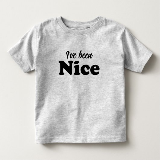 Ik ben Leuk zwart modern grappig schattig kerst ge Kinder Shirts (Voorkant)
