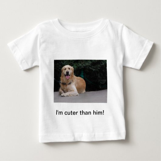 Ik ben leuker dan hij! - Golden Retriever Kleding (Voorkant)
