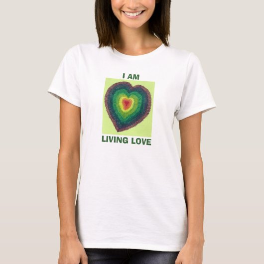 IK BEN LEVEN VAN LOVE Chakra Heart women's t-shirt (Voorkant)