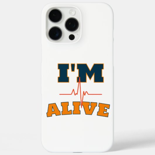 Ik ben levendig Grappige quote boodschappentas Case-Mate iPhone Case (Achterkant)