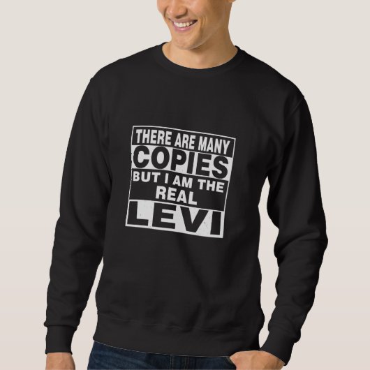 Ik ben Levi Fun Funny Idea gepersonaliseerd Trui (Voorkant)