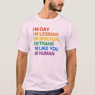 IK BEN LHBT IK BEN MENS T-SHIRT