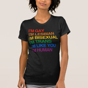 IK BEN LHBT IK BEN MENS T-SHIRT