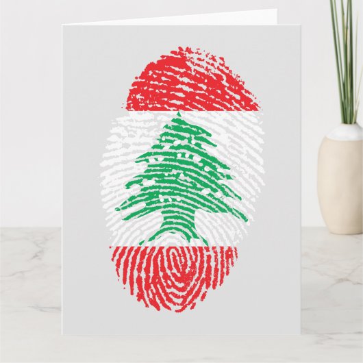 Ik ben Libanees Bedankkaart (Voorkant)